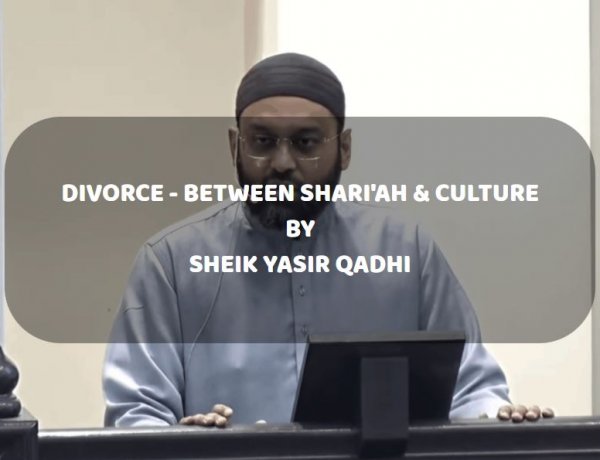 DIVORCE BETWEEN SHARIAH AND CULTURE