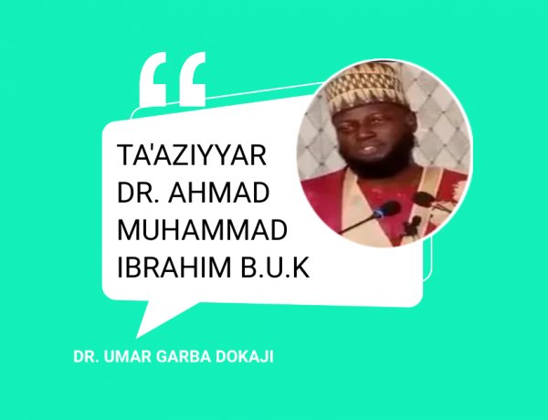 TA'AZIYYAR DR. AHMAD MUHAMMAD IBRAHIM B.U.K