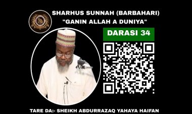 034 SHARHUS SUNNAH (GANIN ALLAH A DUNIYA)