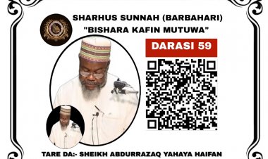 059 SHARHUS SUNNAH (BISHARA KAFIN MUTUWA)